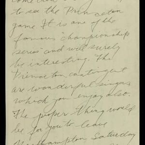 a page of handwritten text