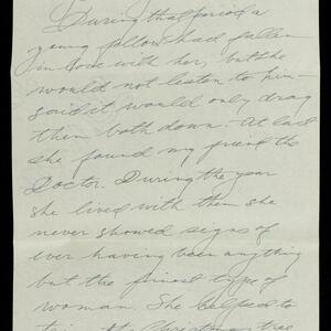 a page of handwritten text