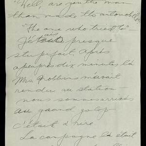 a page of handwritten text