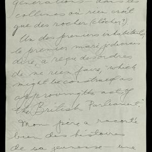 a page of handwritten text