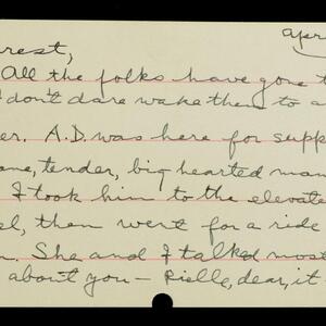 a page of handwritten text