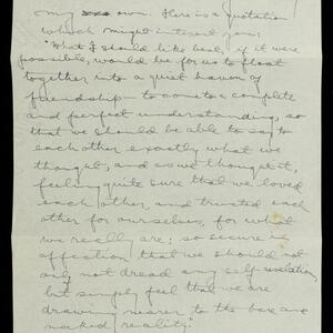 a page of handwritten text