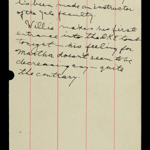 a page of handwritten text