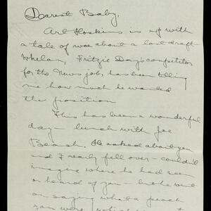 a page of handwritten text
