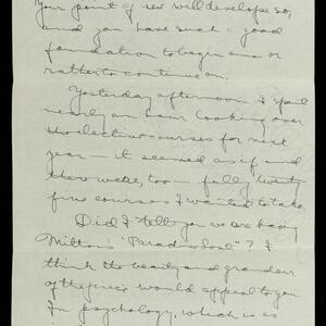a page of handwritten text