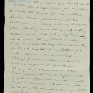 a page of handwritten text