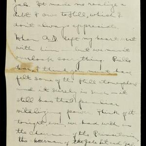 a page of handwritten text