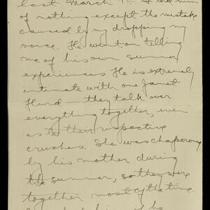 a page of handwritten text