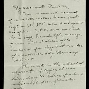 a page of handwritten text