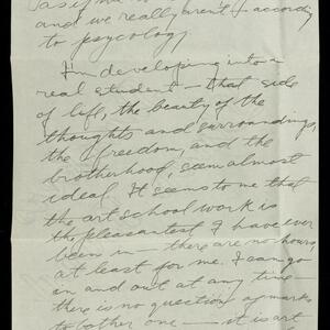a page of handwritten text