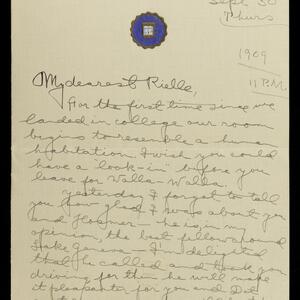 a page of handwritten text