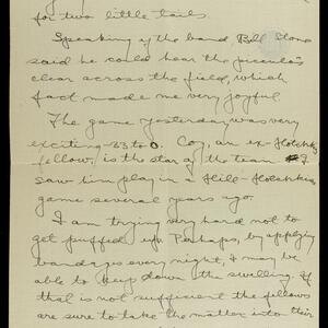 a page of handwritten text