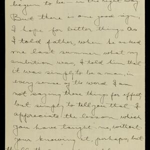 a page of handwritten text