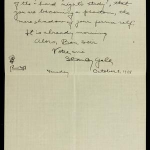 a page of handwritten text