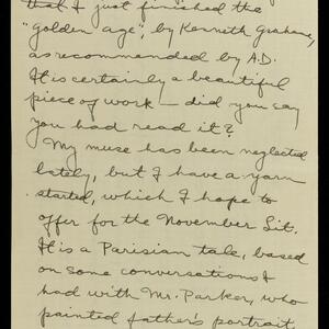 a page of handwritten text