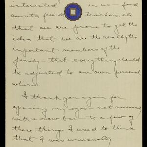 a page of handwritten text