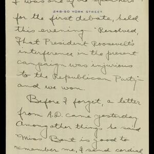 a page of handwritten text