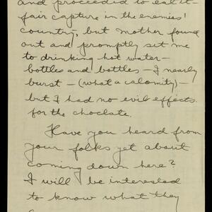 a page of handwritten text