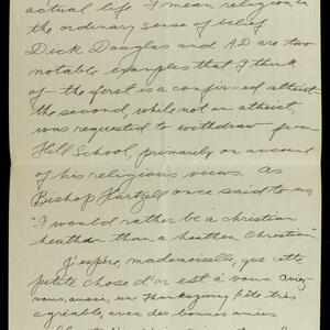 a page of handwritten text