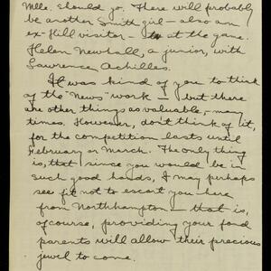 a page of handwritten text