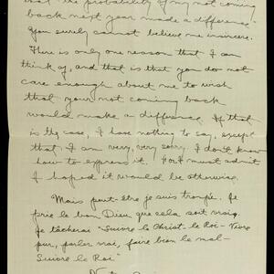 a page of handwritten text