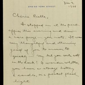 a page of handwritten text