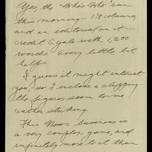 a page of handwritten text