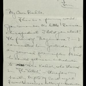 a page of handwritten text
