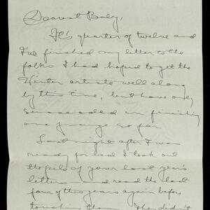 a page of handwritten text