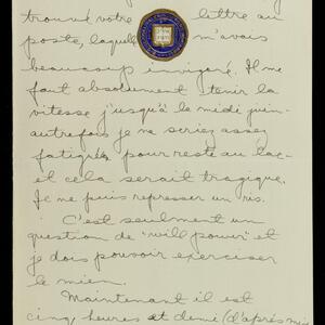 a page of handwritten text