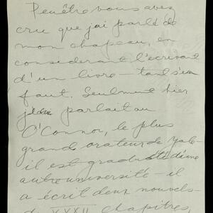 a page of handwritten text