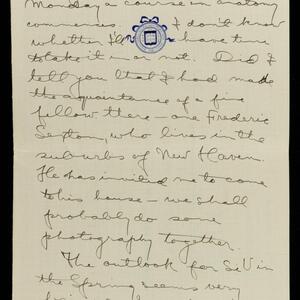 a page of handwritten text