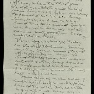 a page of handwritten text
