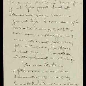 a page of handwritten text