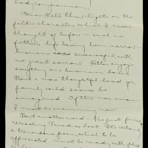 a page of handwritten text