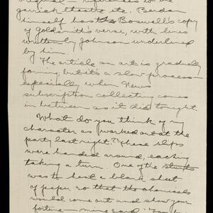 a page of handwritten text