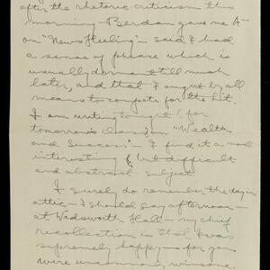 a page of handwritten text