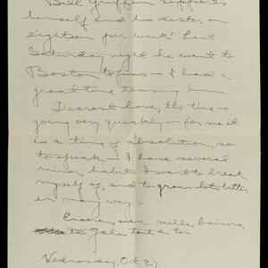 a page of handwritten text