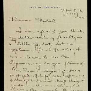 a page of handwritten text