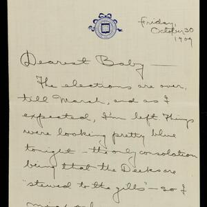 a page of handwritten text