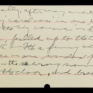 a page of handwritten text
