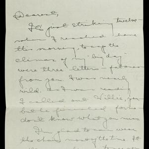 a page of handwritten text