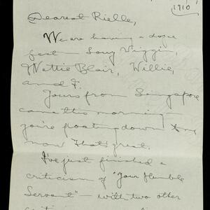 a page of handwritten text