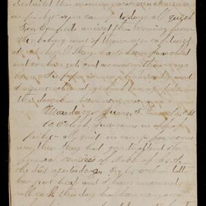 a page of handwritten text