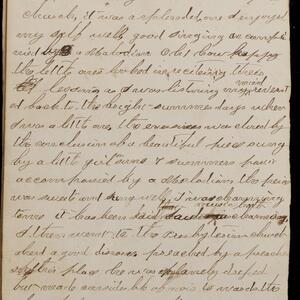 a page of handwritten text