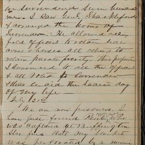 a page of handwritten text