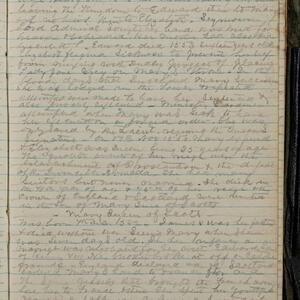 a page of handwritten text