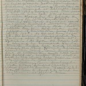 a page of handwritten text