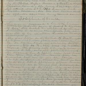 a page of handwritten text