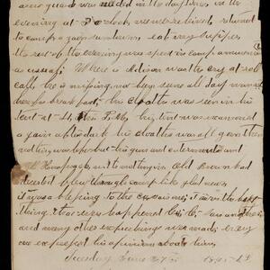 a page of handwritten text